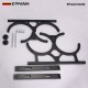 EPMAN Nitrous Oxide NOS Black Billet Aluminum Single Dual Bottles Holder Bracket