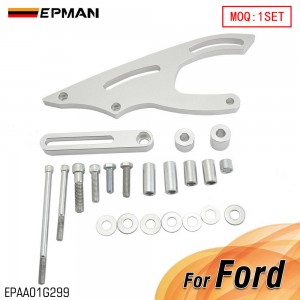 EPMAN Power Steering Bracket SBF V-Belt Small Block Billet Aluminum for Ford 289 302 351W Saginaw EPAA01G299