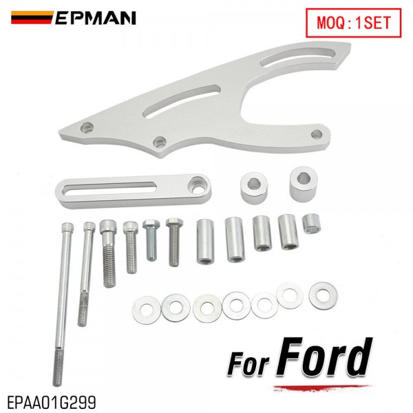 EPMAN Power Steering Bracket SBF V-Belt Small Block Billet Aluminum for Ford 289 302 351W Saginaw EPAA01G299 EPMAN Power Steering Bracket SBF V-Belt Small Block Billet Aluminum for Ford 289 302 351W Saginaw EPAA01G299