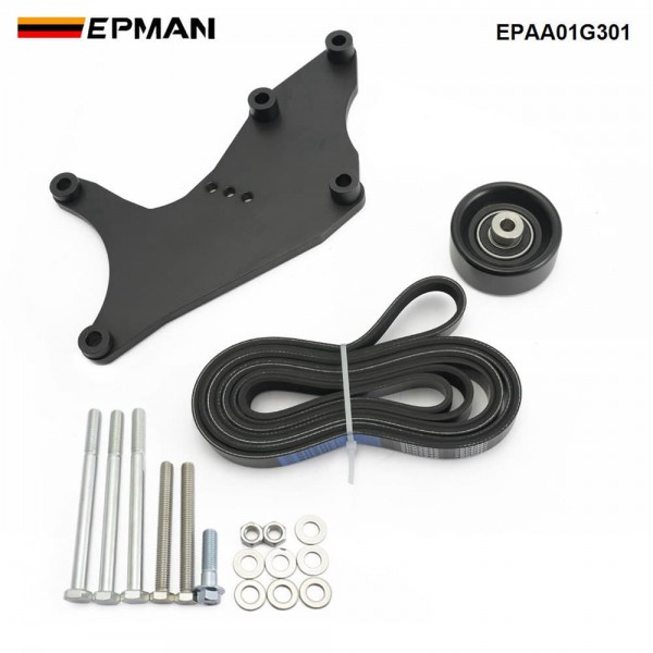 EPMAN LS Truck Dual Alternator Bracket Kit for GM SUV 4.8L, 5.3L, 6.0L, 6.2L Vortec V8 Engine 1999-2013, for Chevy Tahoe Suburban Silverado, For GMC Yukon EPAA01G301