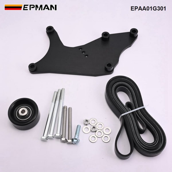 EPMAN LS Truck Dual Alternator Bracket Kit for GM SUV 4.8L, 5.3L, 6.0L, 6.2L Vortec V8 Engine 1999-2013, for Chevy Tahoe Suburban Silverado, For GMC Yukon EPAA01G301