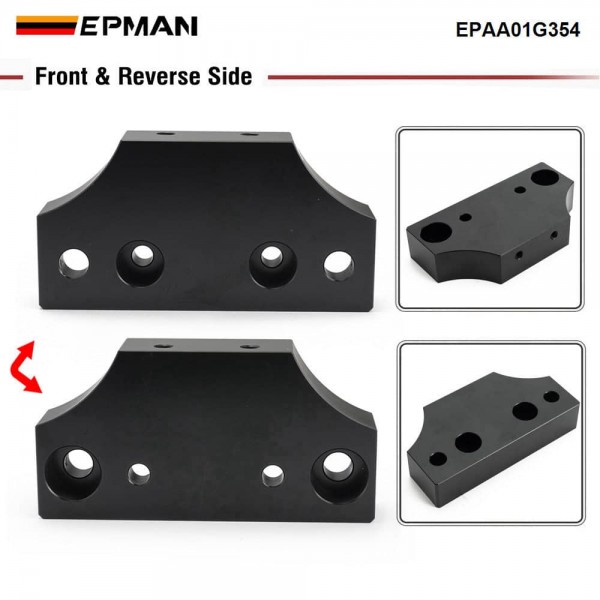 EPMAN Solid Transmission Mount Billet Aluminum for Nissan R32 Skyline S13 S14 S15 Silvia 240SX EPAA01G354