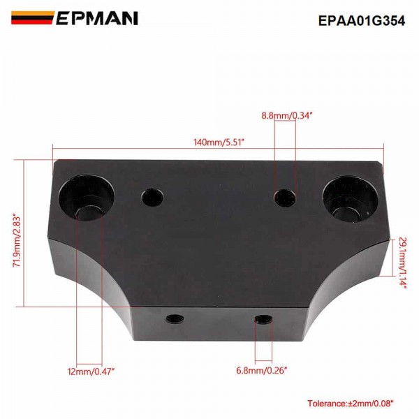 EPMAN Solid Transmission Mount Billet Aluminum for Nissan R32 Skyline S13 S14 S15 Silvia 240SX EPAA01G354