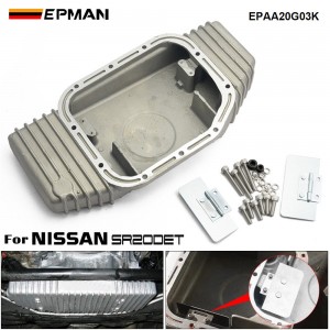 EPMAN High Capacity Oil Pan Baffled Aluminum For Nissan SR20DET S13 S14 S15 Silvia 180SX 240SX Drift Build EPAA20G03K