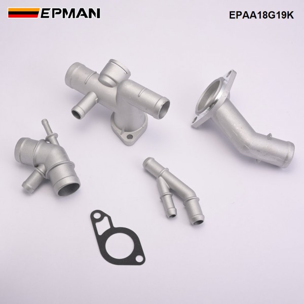 EPMAN Flange Engine Cooling Kit With Accessory Connection Connector Upgrade Kits 06A121132A For VW MK4 Golf Jetta GLI GTI TT EPAA18G19K