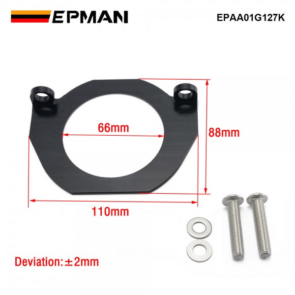 EPMAN Heavy Duty Serpentine Belt Crank Seal Guard for BMW 335i528i 135i N54 N55 S55 EPAA01G127K