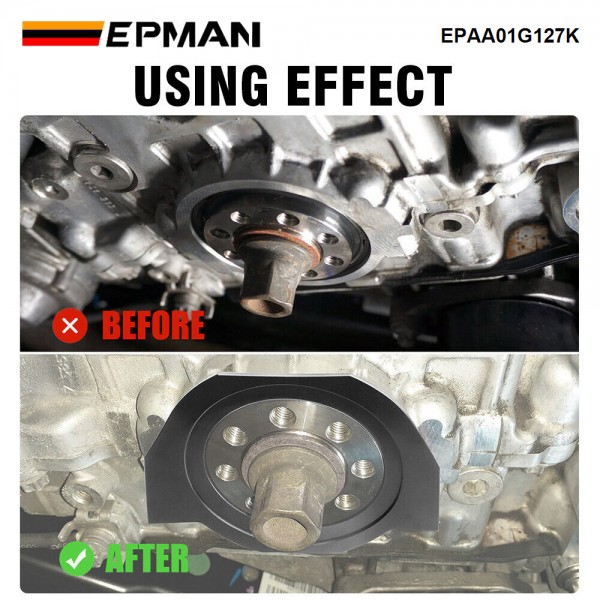 EPMAN Heavy Duty Serpentine Belt Crank Seal Guard for BMW 335i528i 135i N54 N55 S55 EPAA01G127K EPMAN Heavy Duty Serpentine Belt Crank Seal Guard for BMW 335i528i 135i N54 N55 S55 EPAA01G127K