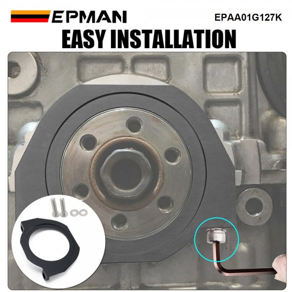 EPMAN Heavy Duty Serpentine Belt Crank Seal Guard for BMW 335i528i 135i N54 N55 S55 EPAA01G127K EPMAN Heavy Duty Serpentine Belt Crank Seal Guard for BMW 335i528i 135i N54 N55 S55 EPAA01G127K