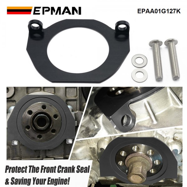 EPMAN Heavy Duty Serpentine Belt Crank Seal Guard for BMW 335i528i 135i N54 N55 S55 EPAA01G127K