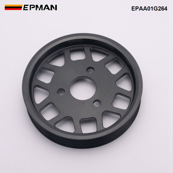 EPMAN CNC 6061-T6 Billet Power Steering Pump Water Pump Pulley Serpentine Belt Kit For BMW E39 E46 Z3 EPAA01G264 EPMAN CNC 6061-T6 Billet Power Steering Pump Water Pump Pulley Serpentine Belt Kit For BMW E39 E46 Z3 EPAA01G264