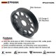 EPMAN CNC 6061-T6 Billet Power Steering Pump Water Pump Pulley Serpentine Belt Kit For BMW E39 E46 Z3 EPAA01G264 EPMAN CNC 6061-T6 Billet Power Steering Pump Water Pump Pulley Serpentine Belt Kit For BMW E39 E46 Z3 EPAA01G264