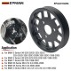 EPMAN CNC 6061-T6 Billet Power Steering Pump Water Pump Pulley Serpentine Belt Kit For BMW E39 E46 Z3 EPAA01G264 EPMAN CNC 6061-T6 Billet Power Steering Pump Water Pump Pulley Serpentine Belt Kit For BMW E39 E46 Z3 EPAA01G264