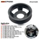 EPMAN CNC 6061-T6 Billet Aluminum Water Pump Pulley for BMW M52TU/M54 Engines - Anodized Black, Direct Replacement for OEM Plastic Pulley, Fits E46/E39/E60/E83/E53/Z3/Z4 EPAA01G265