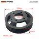 EPMAN CNC 6061-T6 Billet Aluminum Water Pump Pulley for BMW M52TU/M54 Engines - Anodized Black, Direct Replacement for OEM Plastic Pulley, Fits E46/E39/E60/E83/E53/Z3/Z4 EPAA01G265