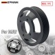 EPMAN CNC 6061-T6 Billet Aluminum Water Pump Pulley for BMW M52TU/M54 Engines - Anodized Black, Direct Replacement for OEM Plastic Pulley, Fits E46/E39/E60/E83/E53/Z3/Z4 EPAA01G265