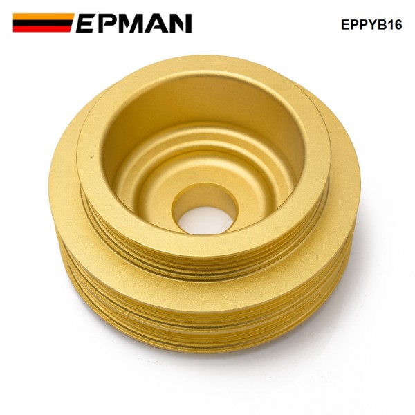 EPMAN Light Weight Crank Underdrive Engine Pulley Gold For Honda Civic 92-00 B16 Z0132 B16A B18C EPPYB16