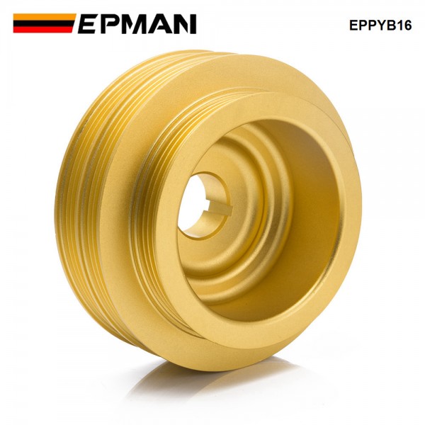 EPMAN Light Weight Crank Underdrive Engine Pulley Gold For Honda Civic 92-00 B16 Z0132 B16A B18C EPPYB16 EPMAN Light Weight Crank Underdrive Engine Pulley Gold For Honda Civic 92-00 B16 Z0132 B16A B18C EPPYB16