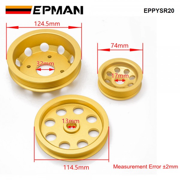 EPMAN Light-Weight Crank Pulley For Nissan Silvia S14 S15 SR20 Pulley EPPYSR20 EPMAN Light-Weight Crank Pulley For Nissan Silvia S14 S15 SR20 Pulley EPPYSR20