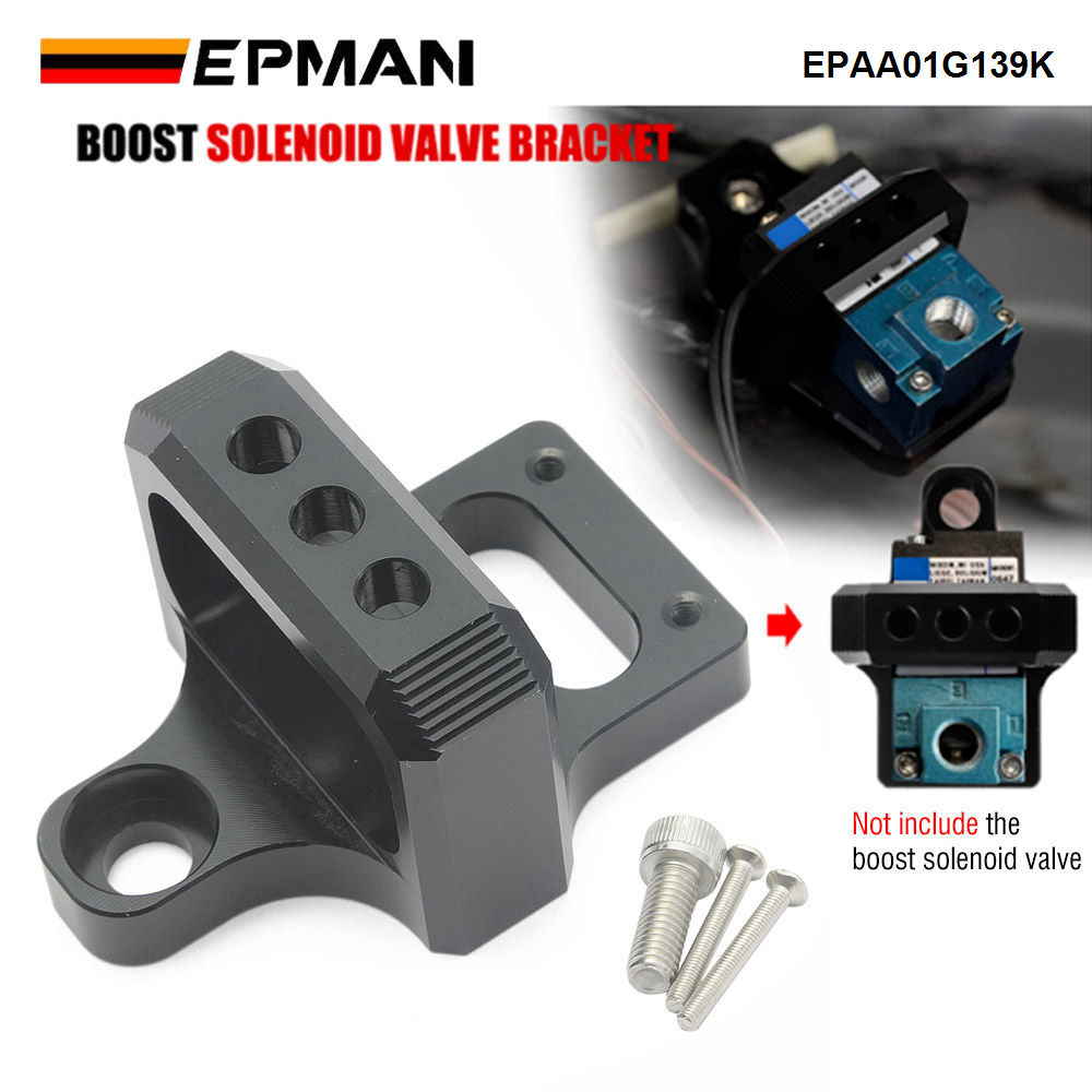 Silver Aluminum Mounting Bracket – Fits MAC & AEM Boost Controller Solenoid Valves (3-Port)