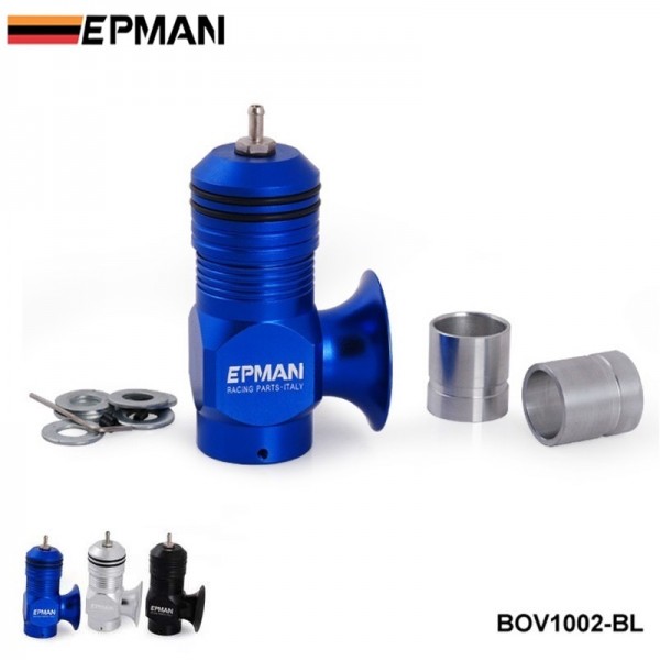 EPMAN Universal Billet Aluminum Type-H-RFL Blow off Valve black BOV Turbo/Intercooler EP-BOV1002