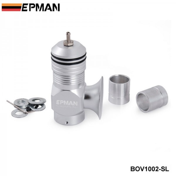 EPMAN Universal Billet Aluminum Type-H-RFL Blow off Valve black BOV Turbo/Intercooler EP-BOV1002 EPMAN Universal Billet Aluminum Type-H-RFL Blow off Valve black BOV Turbo/Intercooler EP-BOV1002