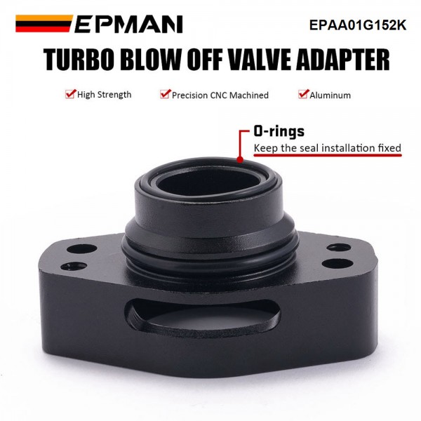 EPMAN Aluminum Turbo Blow Off Valve Adapter BOV For Ford F-150 2.7L 3.5L Ecoboost 16-23 EPAA01G152K
