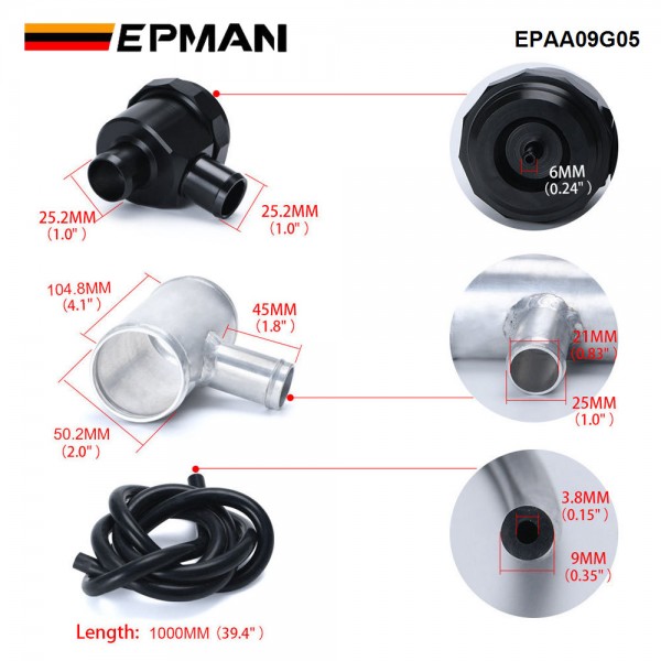 EPMAN BOV Blow Off Valve Kit for 17-21 Can Am Maverick 120hp Turbo X3 Non Intercooler Motorcycle Accessories EPAA09G05 EPMAN BOV Blow Off Valve Kit for 17-21 Can Am Maverick 120hp Turbo X3 Non Intercooler Motorcycle Accessories EPAA09G05