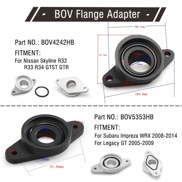 EPMAN SQV4 / Blow Off Valve / SQV4 /Turbo BOV (Black,Silver) TKSQV4 EPMAN SQV4 / Blow Off Valve / SQV4 /Turbo BOV (Black,Silver) TKSQV4