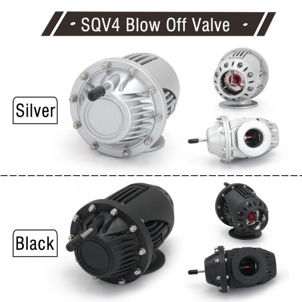 EPMAN SQV4 / Blow Off Valve / SQV4 /Turbo BOV (Black,Silver) TKSQV4 