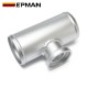 EPMAN 2" 2.25" 2.5" 2.75" 3" Aluminum Silver Frosted Turbo Blow Off Valve Flange 150mm Pipe Tube For HKS SQV 