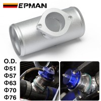 Generic 3in 76mm BOV Blow Off Valve Flange Pipe Adapter, Aluminum Alloy