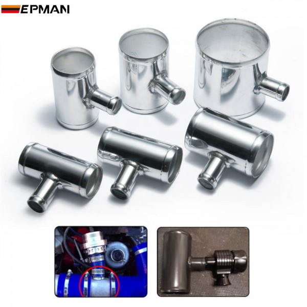 TANSKY Blow Off Valve Adapter Aluminum T-Pipe Shape Tube Spout 25mm Pipe OD 25/ 32/ 38/ 45/ 51/ 57/ 60/ 63/ 70/ 76/ 80/ 89/ 102mm