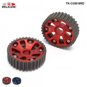 1 Pair/Set Adjustable Cam Gears Alloy Timing Gear FOR DOHC B16 B17 B18 B20 B21 B-Series For Honda Civic (Blue,Red) TK-CGB16