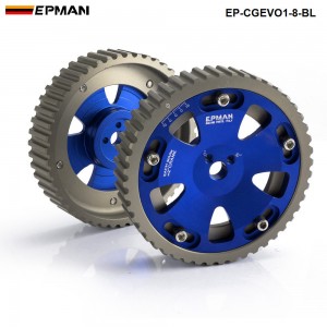 EPMAN Adjustable Cam Shaft Gear Gears For Mitusibishi Lancer Evolution EVO 1-8 4G63 4G63T EP-CGEVO1-8-BL