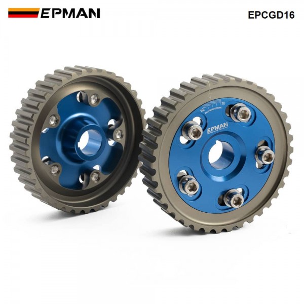 EPMAN 1 Pair/Set Cam Gears For Honda Civic D16A SOHC Integra (Blue) EPCGD16
