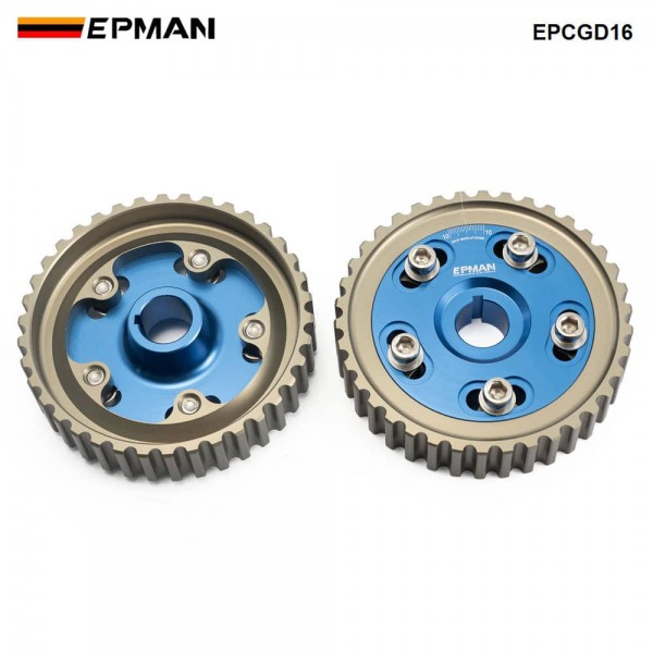 EPMAN 1 Pair/Set Cam Gears For Honda Civic D16A SOHC Integra (Blue) EPCGD16