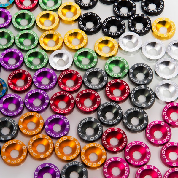 ADDCO - 50PACKS/LOT Fender Washers Bumper Washer License Plate Bolts Kits for Honda Civic EK EP AP DC2 DC5  AD-DP01S