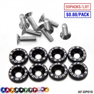 ADDCO - 50PACKS/LOT Fender Washers Bumper Washer License Plate Bolts Kits for Honda Civic EK EP AP DC2 DC5  AD-DP01S
