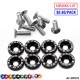 ADDCO - 50PACKS/LOT Fender Washers Bumper Washer License Plate Bolts Kits for Honda Civic EK EP AP DC2 DC5  AD-DP01S