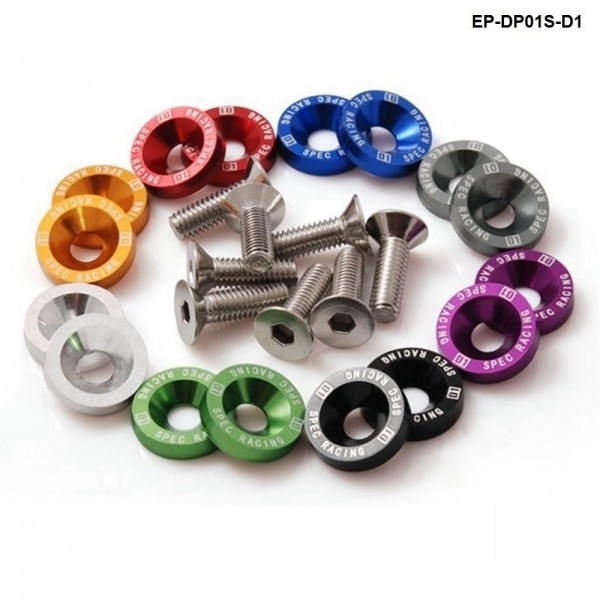 D1 Spec 8 Pcs M6 x 20 Engine Bumpers Fender Washers Kit Bolt Screw Blue Fit For Honda Civic EK EP AP DC2 DC5 D1-DP01S D1 Spec 8 Pcs M6 x 20 Engine Bumpers Fender Washers Kit Bolt Screw Blue Fit For Honda Civic EK EP AP DC2 DC5 D1-DP01S