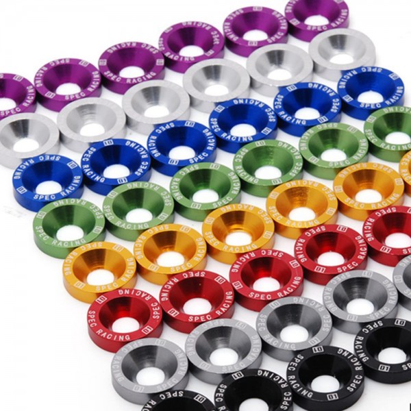 TANSKY - D1 Spec 6PCS/SET M8 Hex Fasteners Fender Washer Bumper Engine Concave Screws JDM D1-DP02D TANSKY - D1 Spec 6PCS/SET M8 Hex Fasteners Fender Washer Bumper Engine Concave Screws JDM D1-DP02D