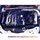 TANSKY - D1 Spec 6PCS/SET M8 Hex Fasteners Fender Washer Bumper Engine Concave Screws JDM D1-DP02D TANSKY - D1 Spec 6PCS/SET M8 Hex Fasteners Fender Washer Bumper Engine Concave Screws JDM D1-DP02D