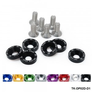 D1 Spec 6PCS/SET M8 Hex Fasteners Fender Washer Bumper Engine Concave Screws JDM D1-DP02D