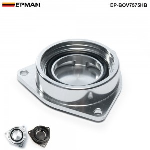 EPMAN SSQV Silver/Black SQV Adaptor BOV Flange Adapte Blow Off Valve For Hyundai Genesis 2.0T Turbo 08+ EP-BOV7575HB