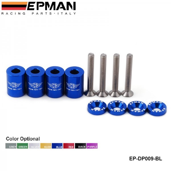 EPMAN Racing 1" Billet Hood Vent Spacer Riser Kits For All Turbo Engine Motor Swap 6mm EP-DP009