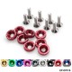 EPMAN 8PCS/Pack Fender Washers Bumper Washer License Plate Bolts Kits for Honda Civic EK EP AP DC2 DC5 EP-DP01S EPMAN 8PCS/Pack Fender Washers Bumper Washer License Plate Bolts Kits for Honda Civic EK EP AP DC2 DC5 EP-DP01S