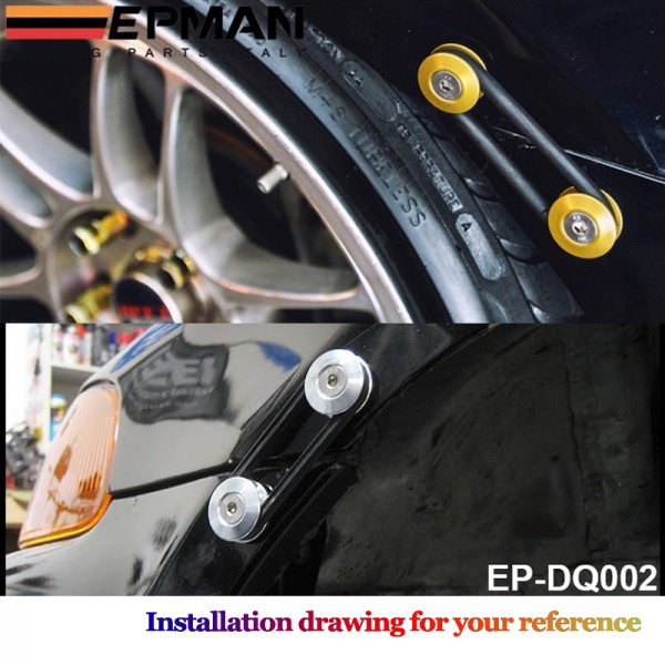 EPMAN Quick Release Fasteners are ideal for front bumpers, rear bumpers, and trunk / hatch lids EP-DQ002 EPMAN Quick Release Fasteners are ideal for front bumpers, rear bumpers, and trunk / hatch lids EP-DQ002