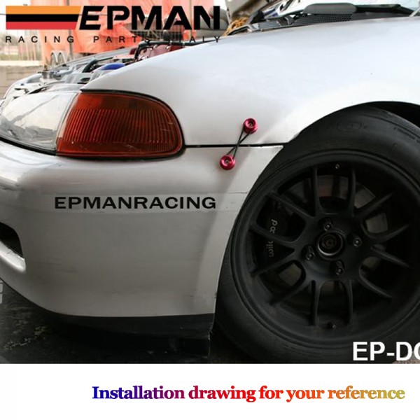 EPMAN Quick Release Fasteners are ideal for front bumpers, rear bumpers, and trunk / hatch lids EP-DQ002