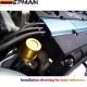 EPMAN Racing VTEC Solenoid Cover for Honda's B-series D-series H-series VTEC engines EP-FG002
