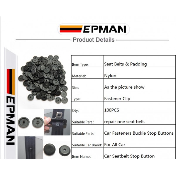 100pcs/LOT Safety Car Parts Black Beige Plastic Car Safety Seat Belt Stopper Spacing Limit Buckle Clip Retainer Seatbelt Stop Button EP-SLK100S 100pcs/LOT Safety Car Parts Black Beige Plastic Car Safety Seat Belt Stopper Spacing Limit Buckle Clip Retainer Seatbelt Stop Button EP-SLK100S